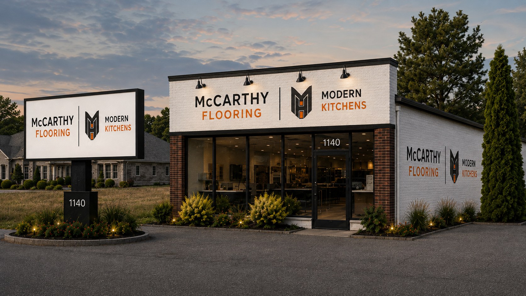 Rendering of the new McCarthy Flooring showroom at 1140 Springfield Street